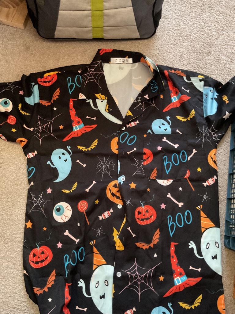 Halloween Party Shirt - Black, M (UK) - As Good As New