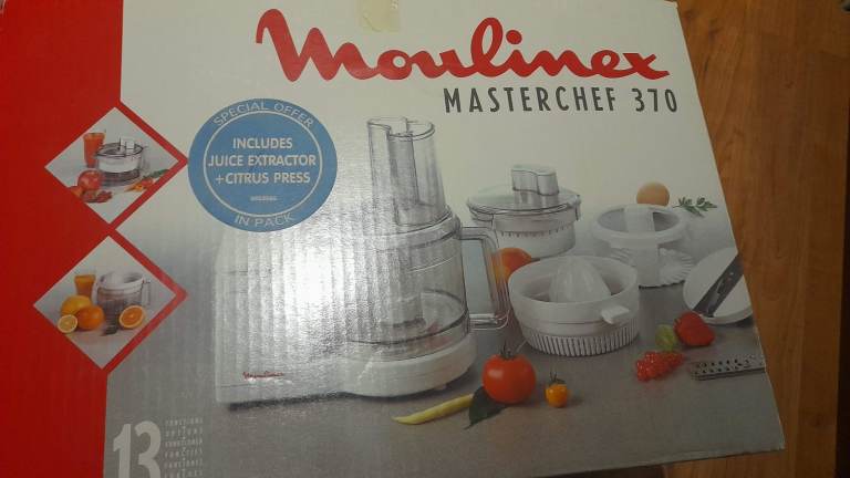 Moulinex Masterchef 370 Food Processor - Complete Set with Box & Manual