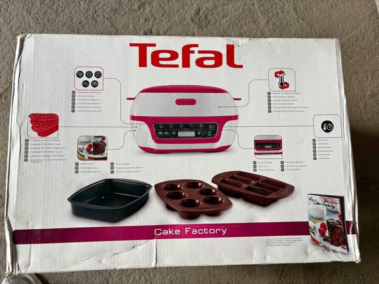 Tefal Cake Factory Delices KD810140 Precision Dessert Maker - 1100W - Pink