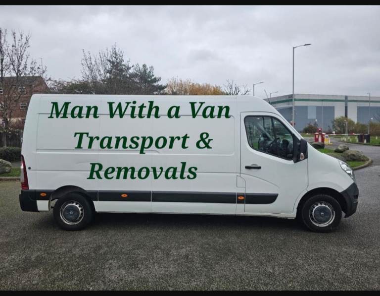 Van Man with Van Removal Delivery Collection service transport courier + rubbish clearance removal