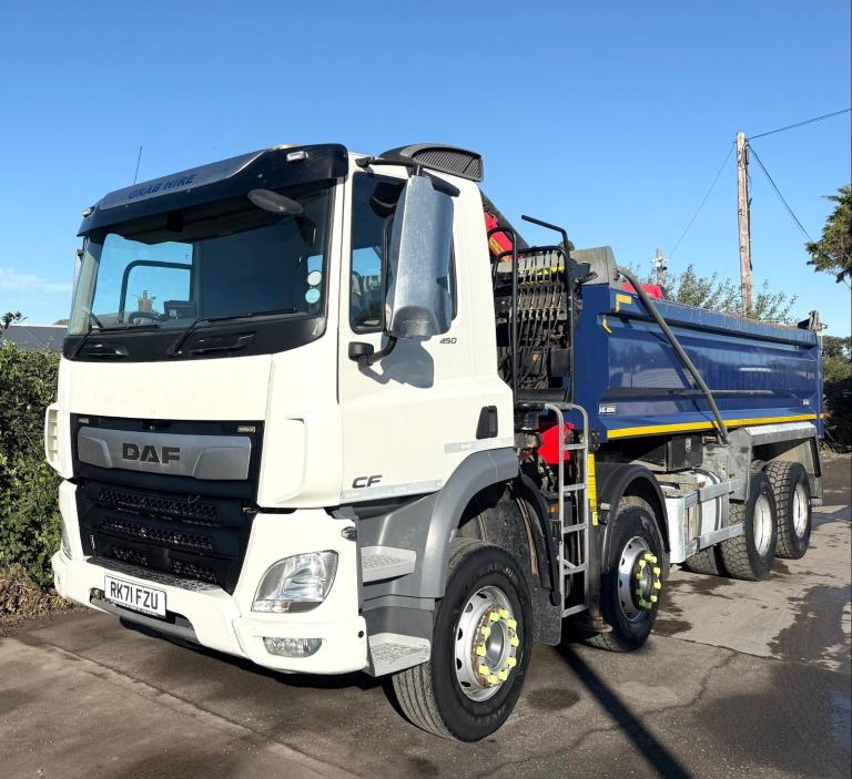 2021 DAF CF85.450 8X4 GRAB TIPPER EPSILON M125L CLAMSHELL 32T 192,000 MILE EURO6