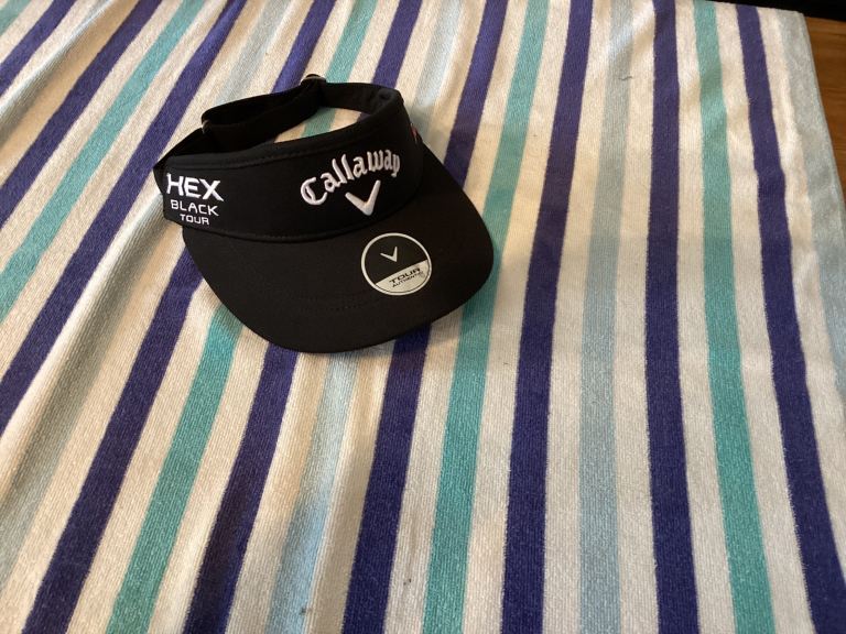 CALLAWAY GOLF VISOR , HEX BLACK TOUR