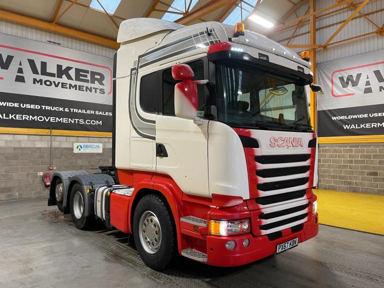 SCANIA R450 *EURO 6* HIGHLINE 6X2 TAG AXLE TRACTOR UNIT - 2017 - PX67 KBN