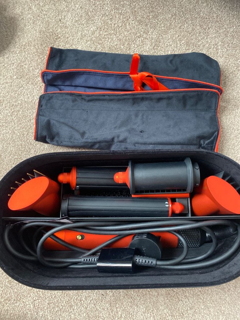 DYSON AIRWRAP Hair Styler/Dryer with Attachments and Travel Bag