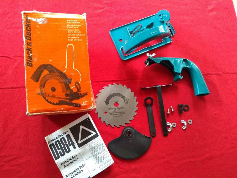Black and Decker circular saw attachment D984 for power drill, new.