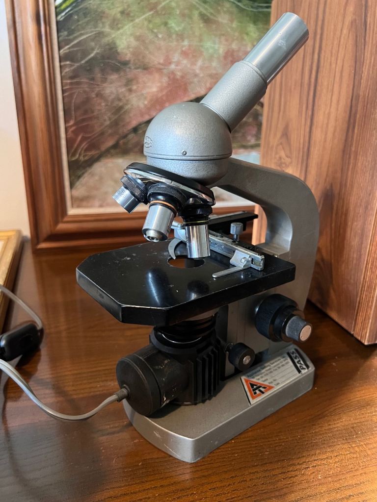 Olympus Tokyo microscope with rare slides