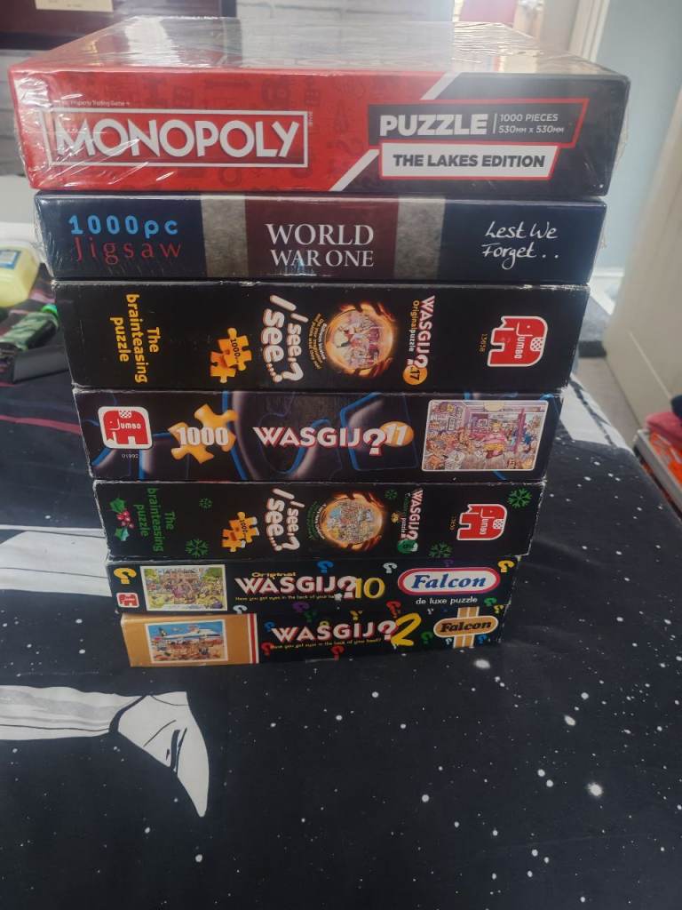 Selection of Jigsaws & Monopoly Puzzle – Good Condition