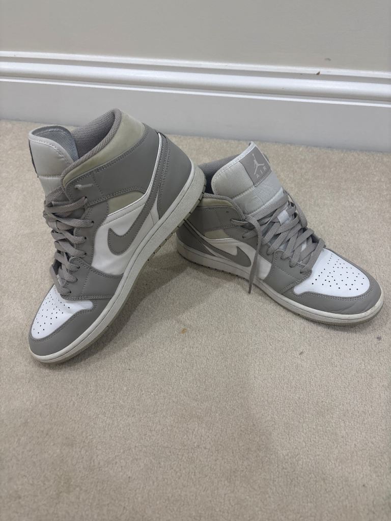 Nike Jordan 1 Grey trainers size 10
