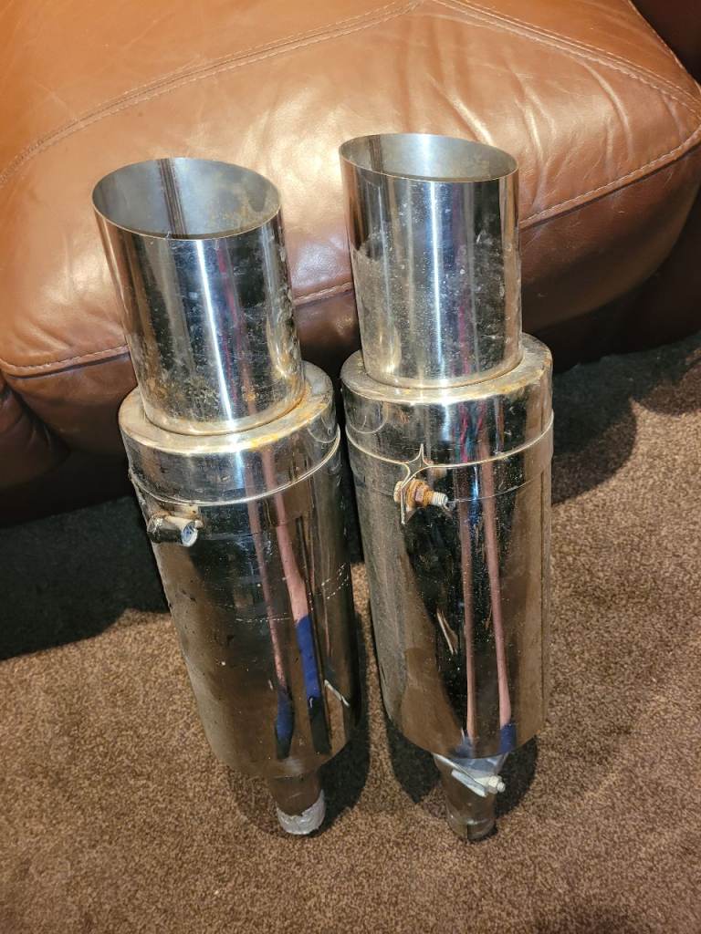 TWO STAINLESS PERFORMANCE EXHAUST 