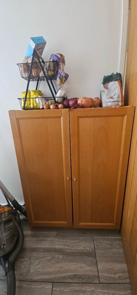 Wooden Storage Cupboard / Kitchen Cabinet – Good Condition