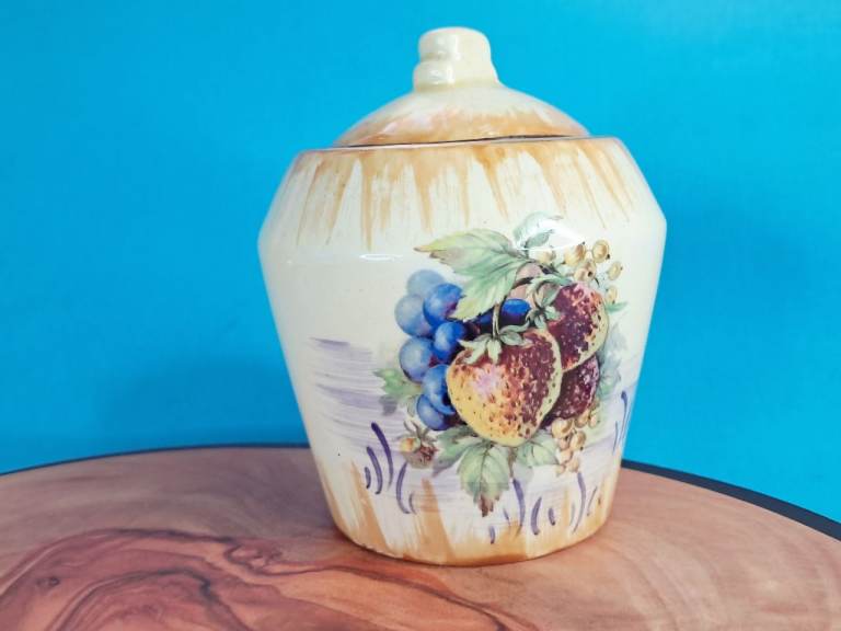 This is an Arthur Wood Jam Pot. vintage item made in England.
