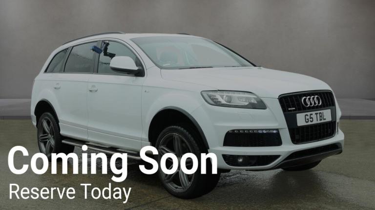 2013 Audi Q7 2013 63-Reg Audi Q7 3.0 TDI 245 Quattro S Line Plus Auto,MEGA SPEC,PAN ROOF ESTATE D...