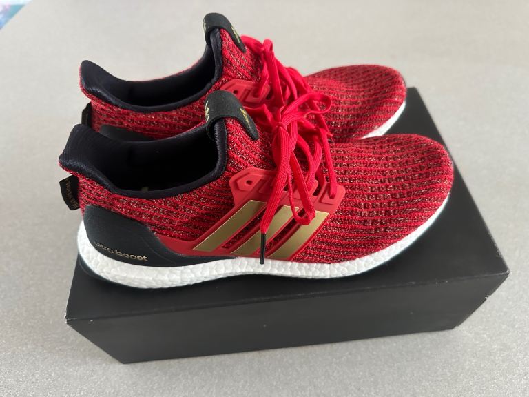Adidas UltraBOOST Game Of Thrones, House of Lannister Trainers. UK 8.5 EU 42 2/3