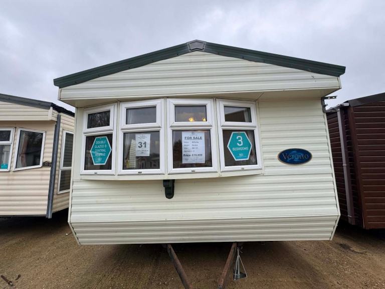3 Bed 38x12 Static Caravan - DG, CH - Offsite Sale, Own Land, Self Build, Farms