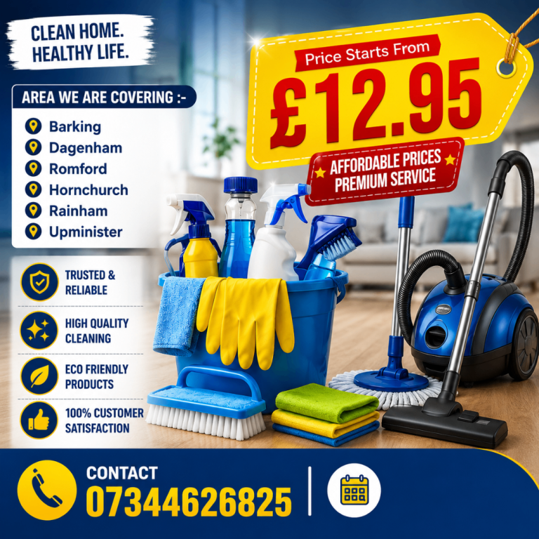 Domestic Cleaner Available l Barking l Dagenham l Romford l Hornchurch l Rainham l Upminster