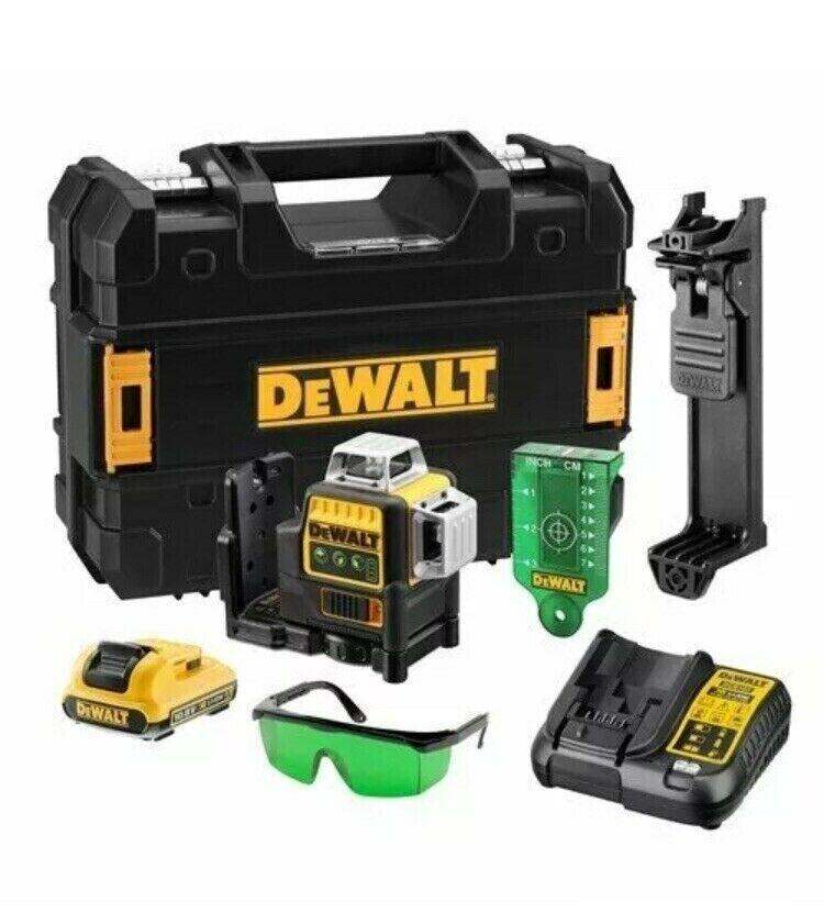 Dewalt DCE089D1G 12V Self-Levelling 3way -360° Cross Line Laser 2.0Ah Battery Full kit  in Case 2020