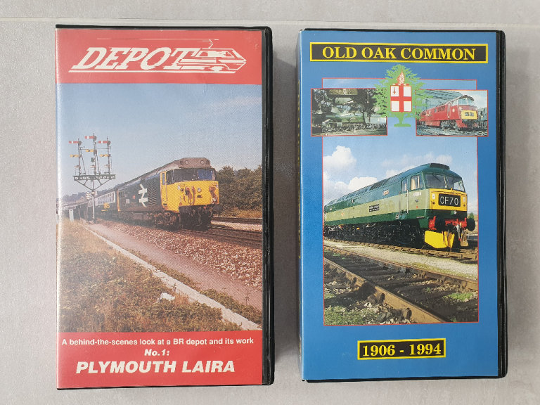 Railway maintenance depot VHS videos x 2 