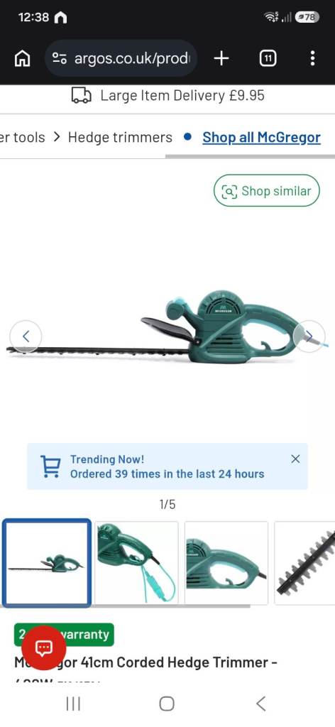 Wanted Hedge trimmer