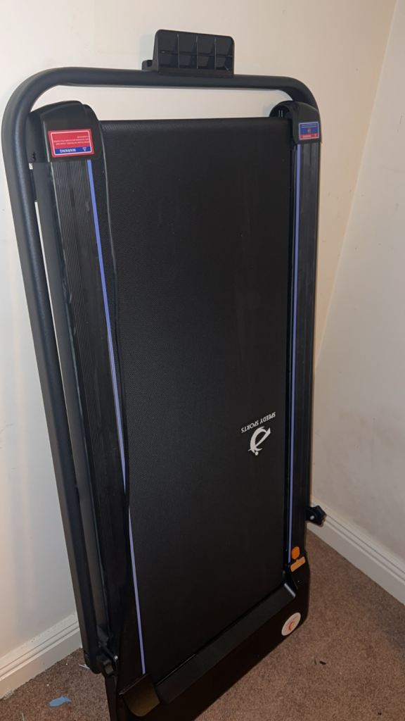 Foldable Walking Pad Treadmill with Handlebar – Excellent Condition, Barely Used