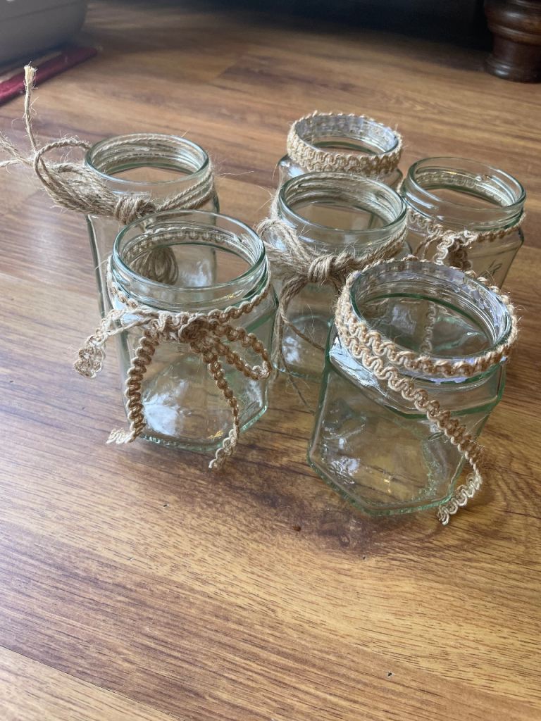 Decorative glass jars