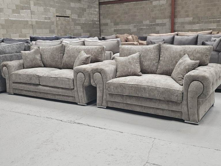 Luxury Premium Verona Corner Sofa & 3-2 Sofa Set ✨ Comfy Design | 25% Off **
