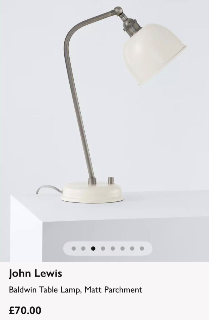Baldwin desk lamp 