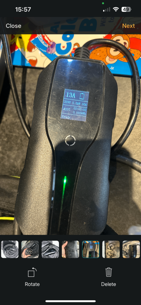 Electric plug in car charger