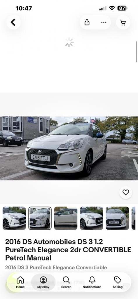 DS AUTOMOBILES DS 3 CABRIO 1.2 PureTech Elegance 2016
