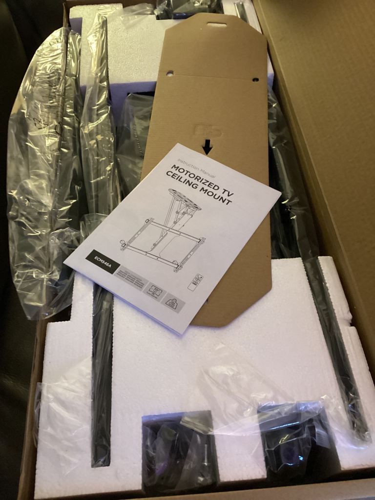 Motorised tv ceiling mount 