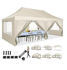 Gazebo 3m x 6m pop up with sides, 