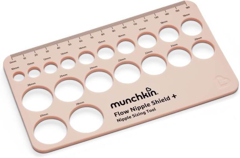 Munchkin Nipple Sizing Tool for Breastfeeding Mums | Measuring Tool for Flow Nipple Shield+ | Breast