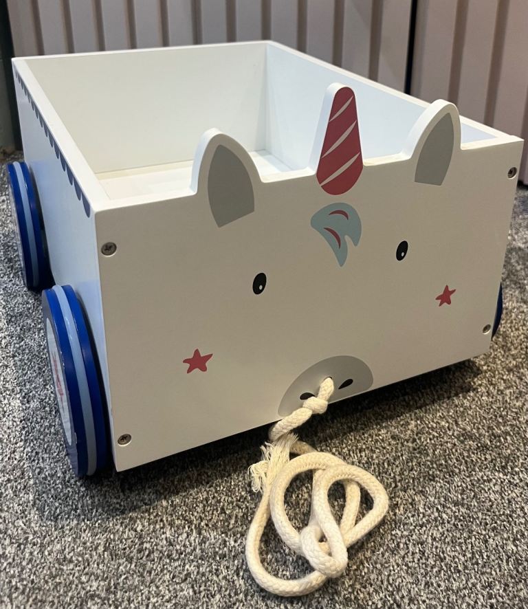 image for Great Little Trading Co unicorn book cart