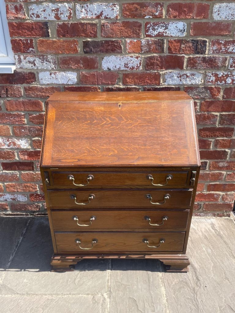 Antique Mahogany Bureau - Good Condition 