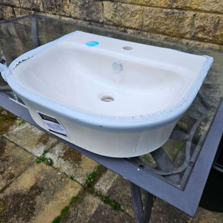 New VitrA Koa White Semi-recessed Basin (W)55cm