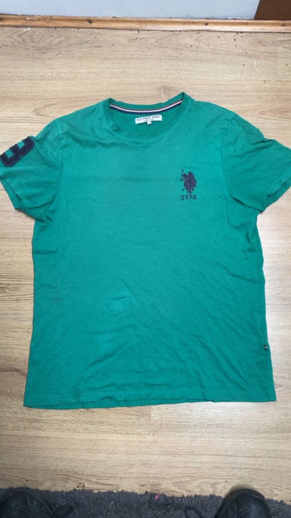 U.S. Polo Assn. Green T-Shirt – Men's Small, Good Condition