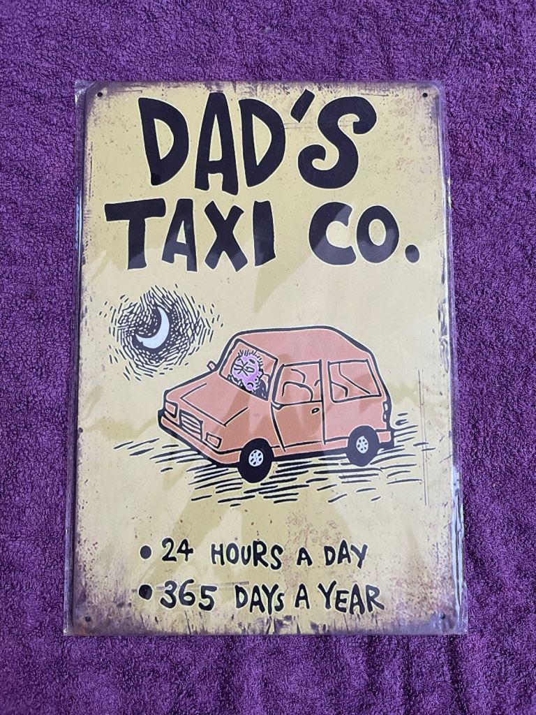 Vintage Style Sign Metal 20cm x 30cm Brand New Dad’s Taxi Perfect For Man Cave.