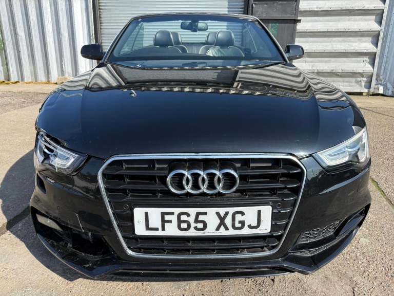 2016 65 AUDI A5 CONVERTIBLE S-LINE AUTOMATIC 225 DAMAGED REPAIRABLE SALVAGE