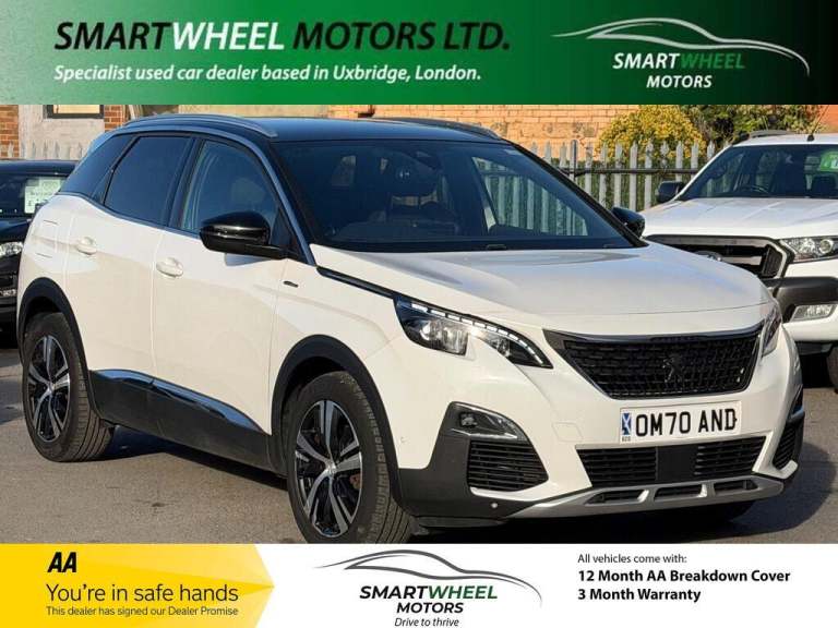 2020 Peugeot 3008 1.2 PureTech GT Line EAT Euro 6 (s/s) 5dr HATCHBACK Petrol Automatic