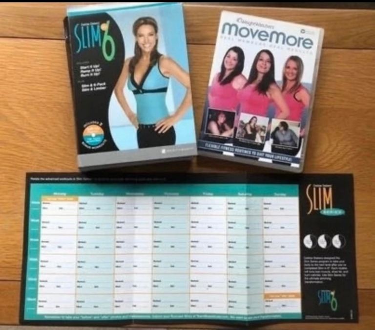 2 Keepfit DVDs  Slim in 6 and Move More 