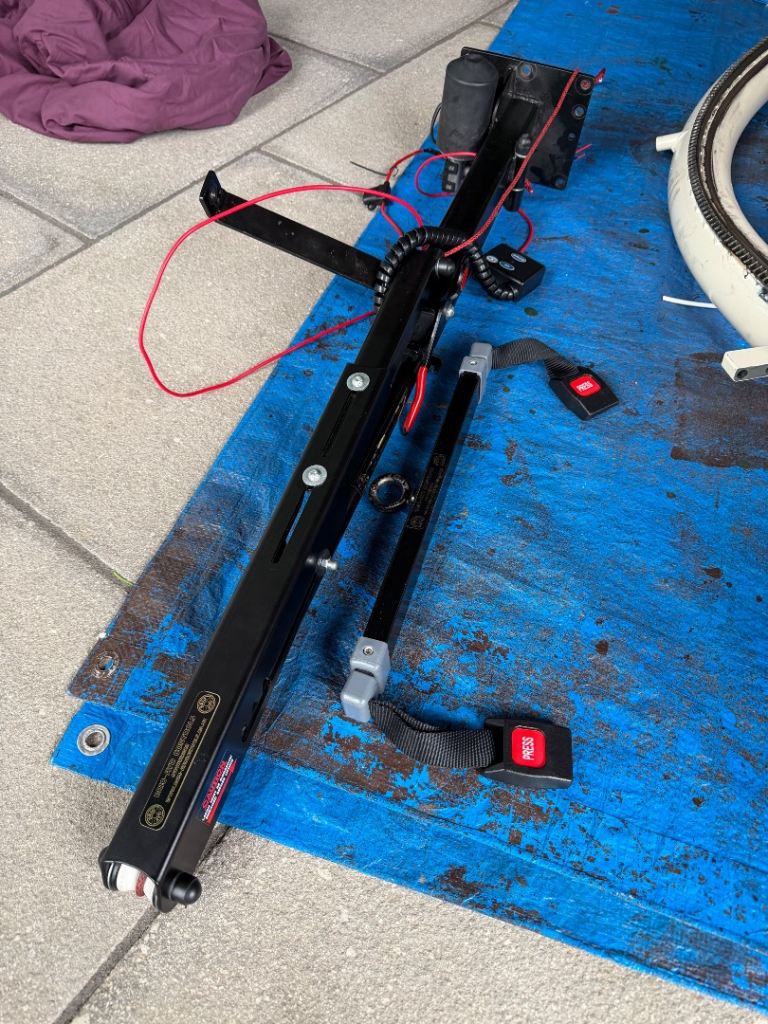 Wheelchair hoist for the car………