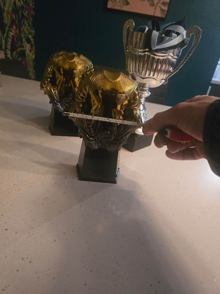 Football trophies and medals 