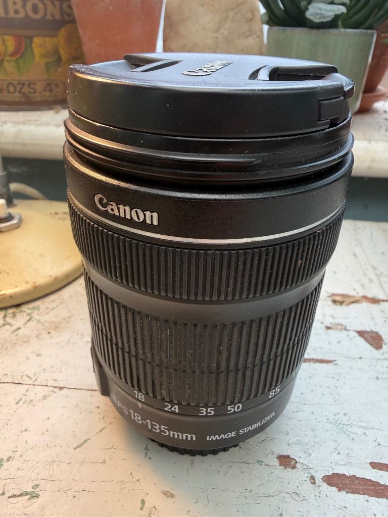  Canon EOS EFS 18-135 Zoom lens. 