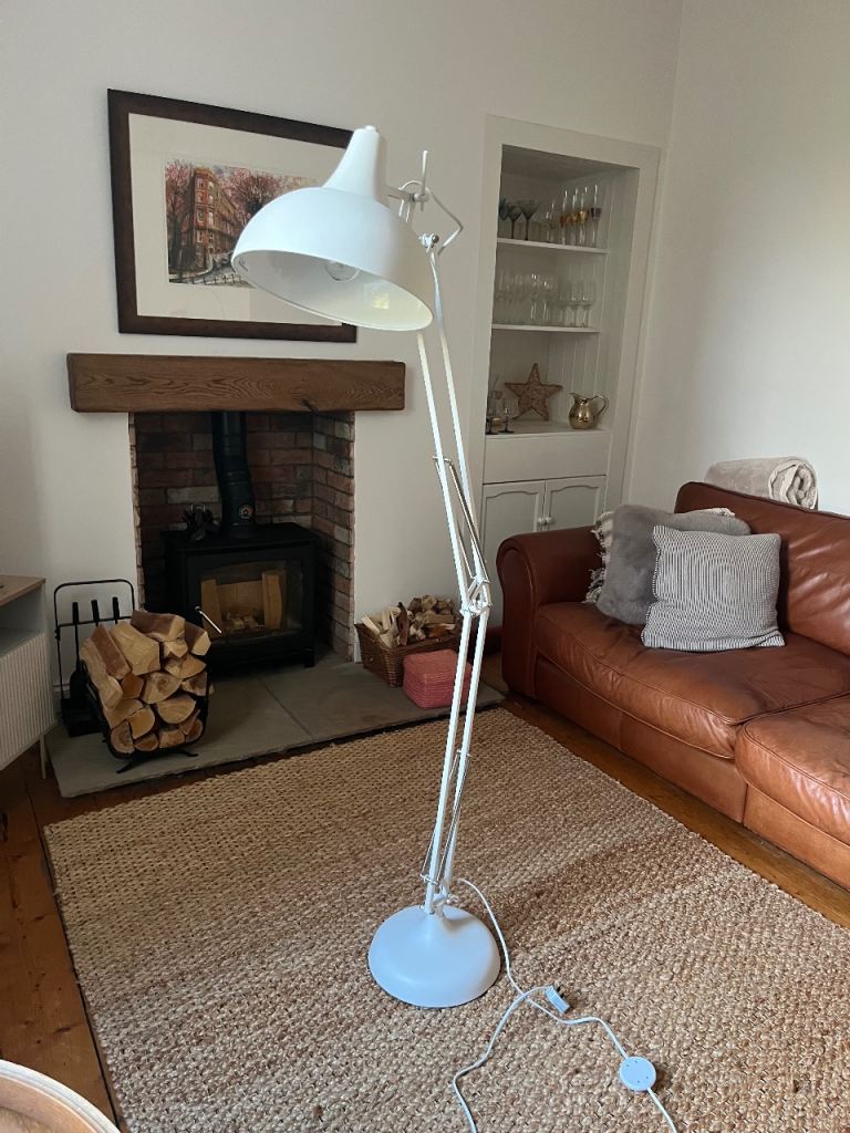 White floor lamp