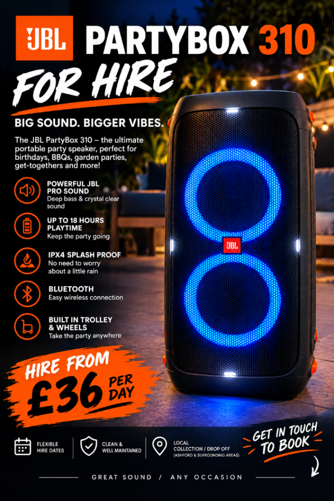 For Hire JBL PartyBox 310 Speaker 