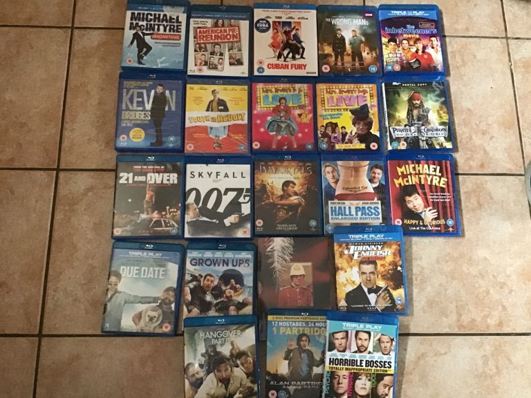 22x blurays mixed comedy, stand up, action some sealed mint quality some have slipcases