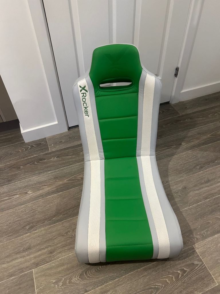 X Rocker Floor Gaming Chair with In Built Headrest Speakers