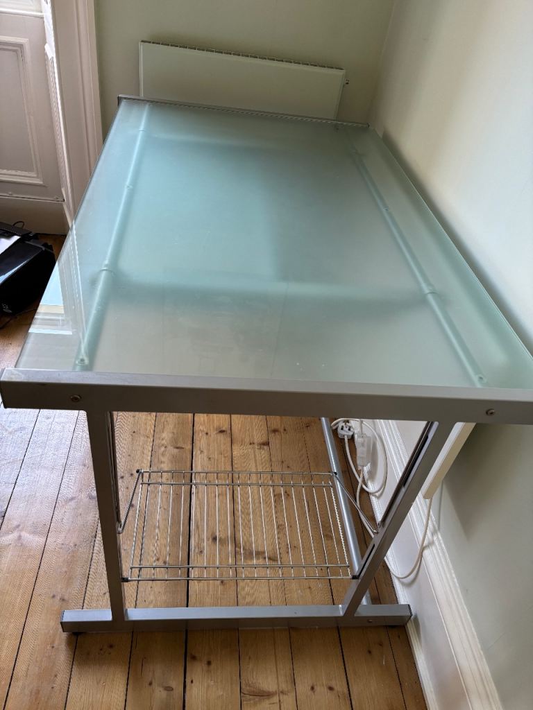 Glass Top Desk/Computer Table