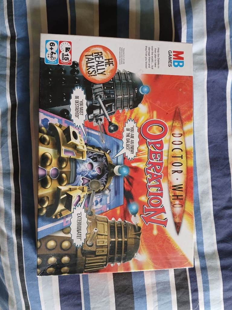 MB Games Operation Doctor Who Board Game – Good Condition