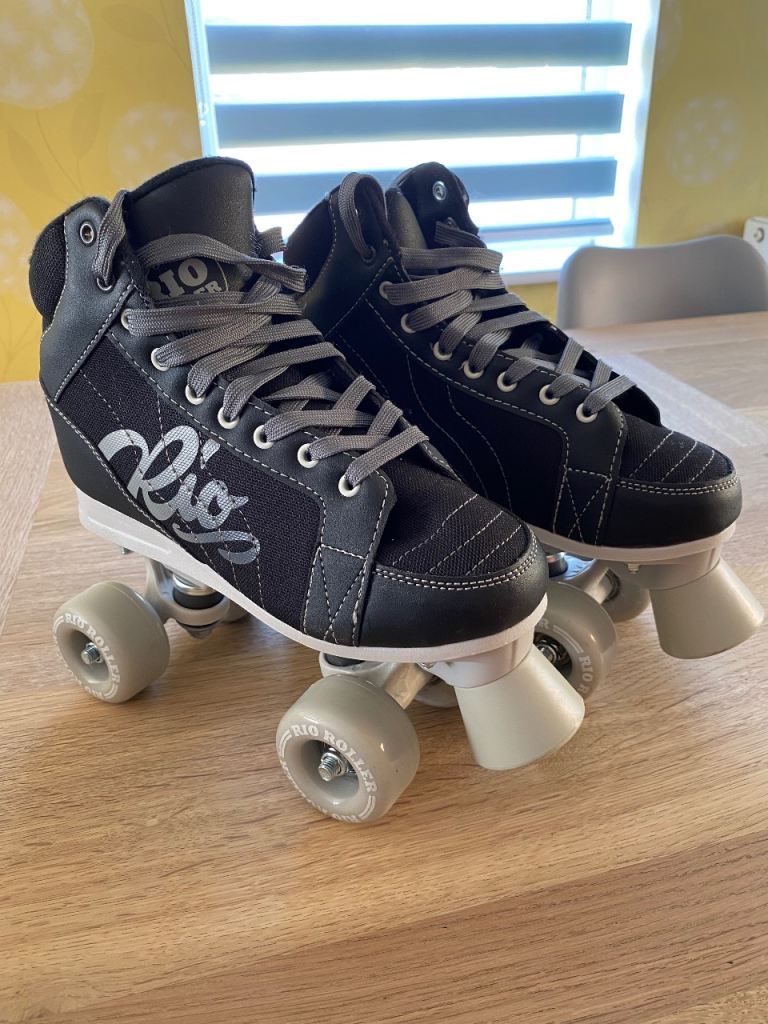 Stateside Rio Roller Lumina Quad Skates - Black/Grey