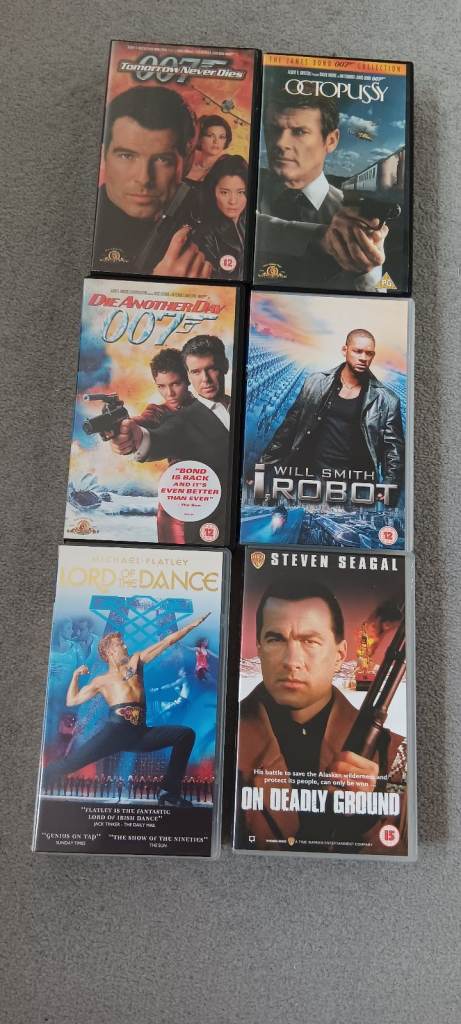 6 VHS  TAPES EXCELLENT CONDITION 